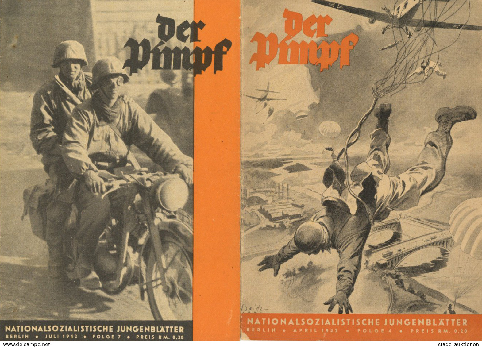 WK II HJ Der Pimpf 9 Nationalsozialistische Jungenblätter 1940-1942 II - War 1939-45