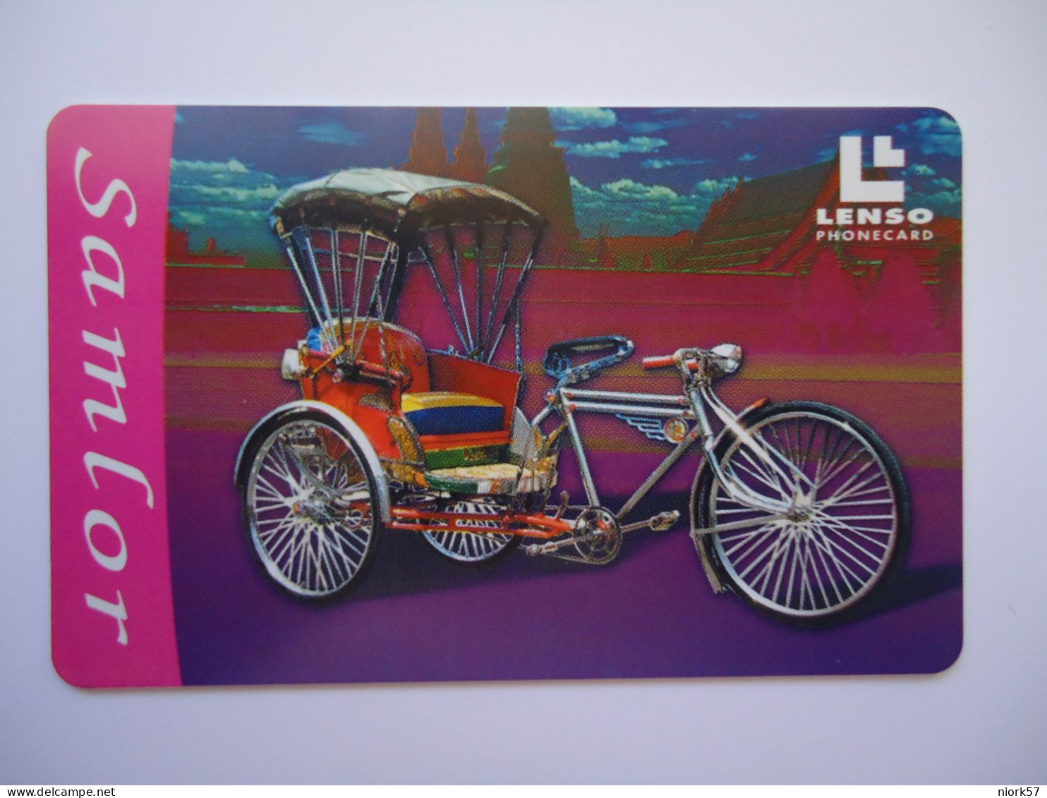 THAILAND CARDS LENSO 092/300  BIKE SAMLOT TAXI - Cars