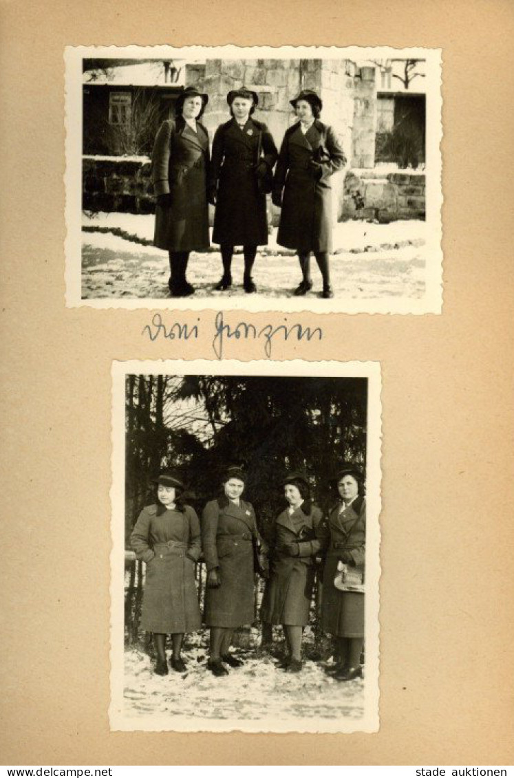 WK II RAD Reichsarbeitsdienst Foto-Album Einer RAD-Maid 1941/42 Lager Eltmann Und Lager Thurnau Mit über 70 Fotos - Oorlog 1939-45