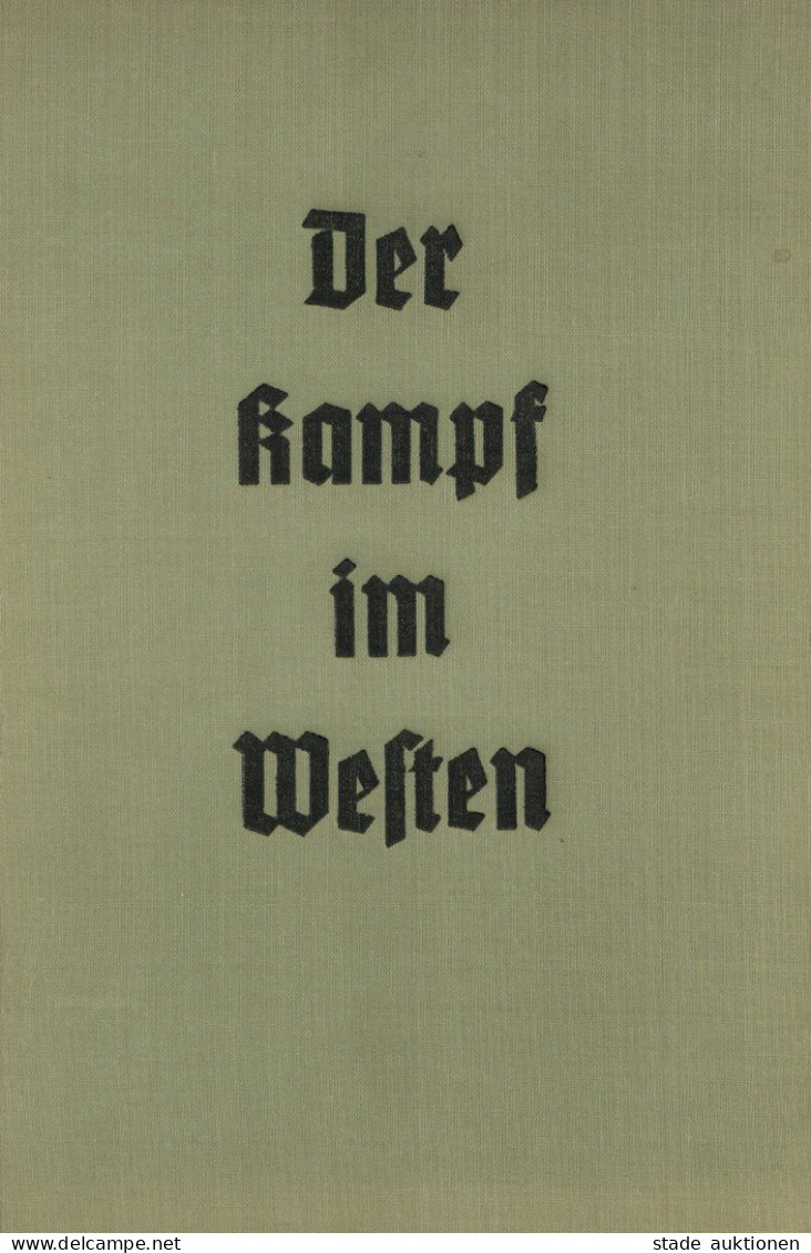 Raumbildalbum Der Kampf Im Westen Komplett Mit 100 Raumbildern Und Betrachter I-II (Buchrücken Leicht Beschädigt) - Guerra 1939-45