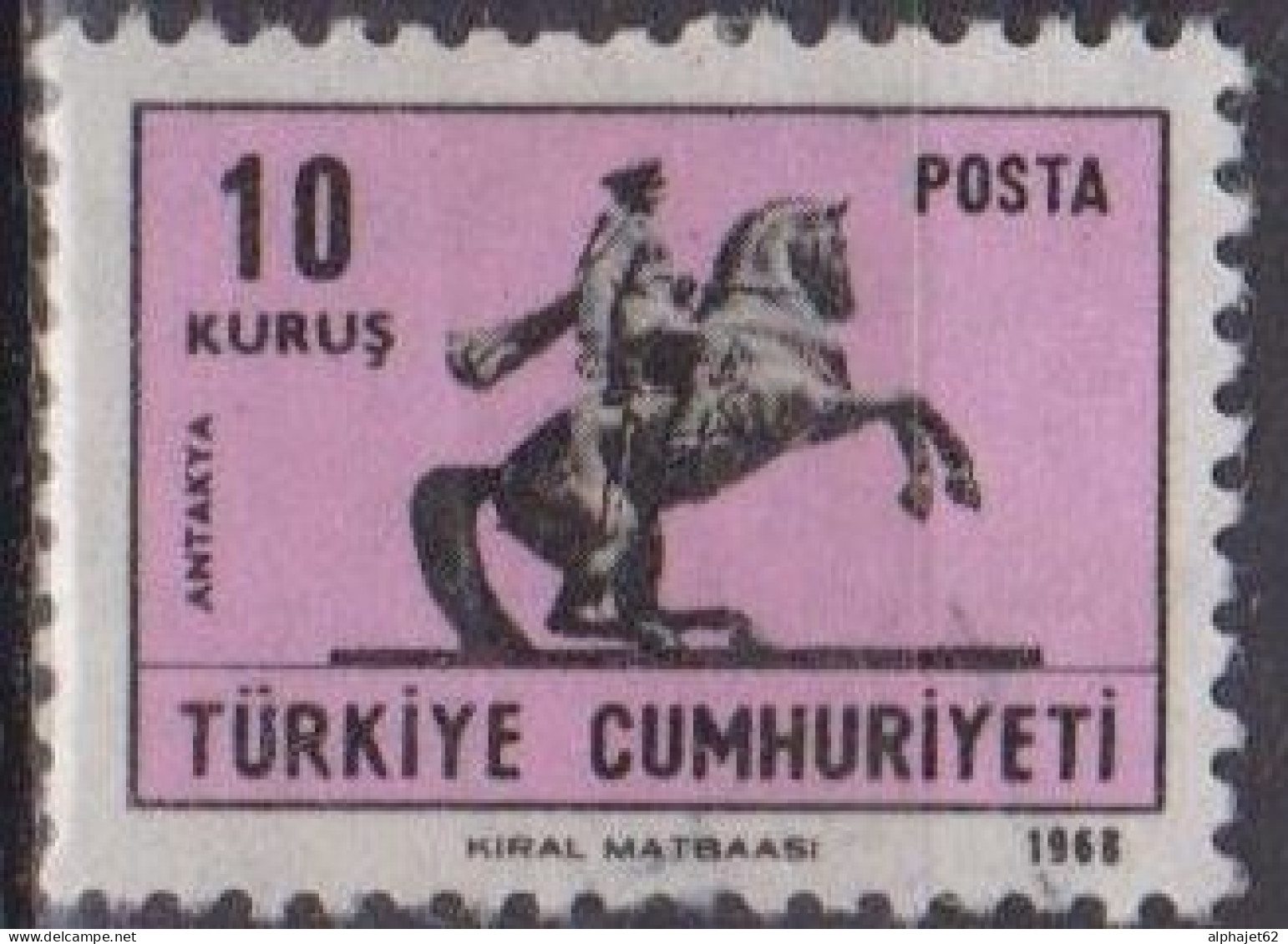 Kemal Ataturk - TURQUIE - Statues équestres - N° 1886 - 1968 - Gebruikt