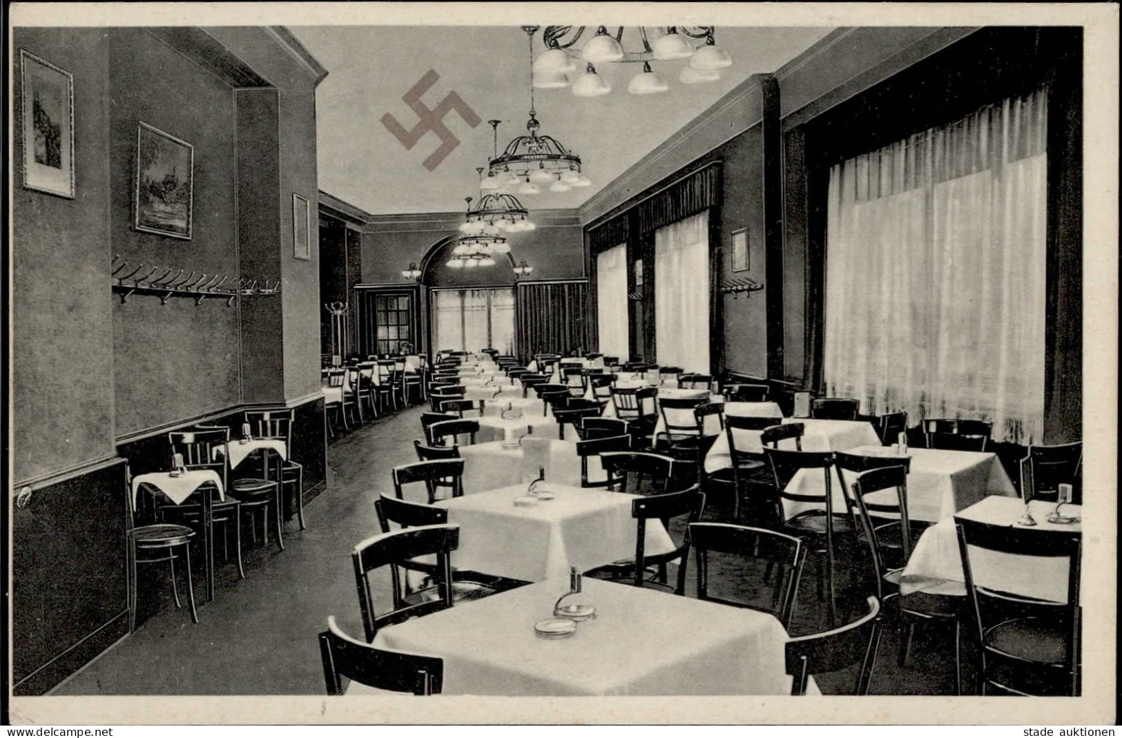 DRESDEN WK II - Seetor-Restaurant Mit Hakenkreuz - Verkehrslokal Der Nationalsozialisten I - War 1939-45