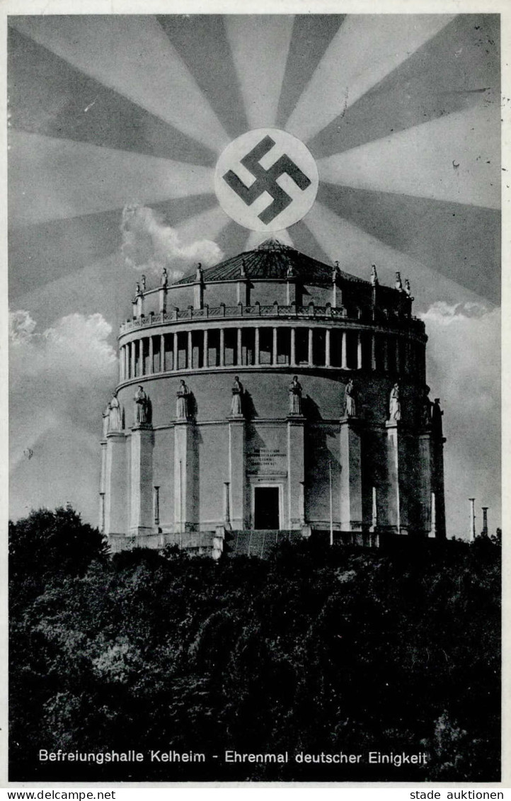 Aufgehende Sonne WK II - Befreiungshalle KELHEIM 1933 I - War 1939-45