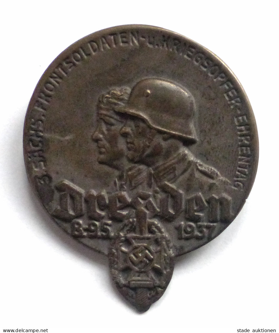 WK II Orden Abzeichen Dresden 3. Sächs. Frontsoldaten- Und Kriegsopfer-Ehrentag 1937 - War 1939-45