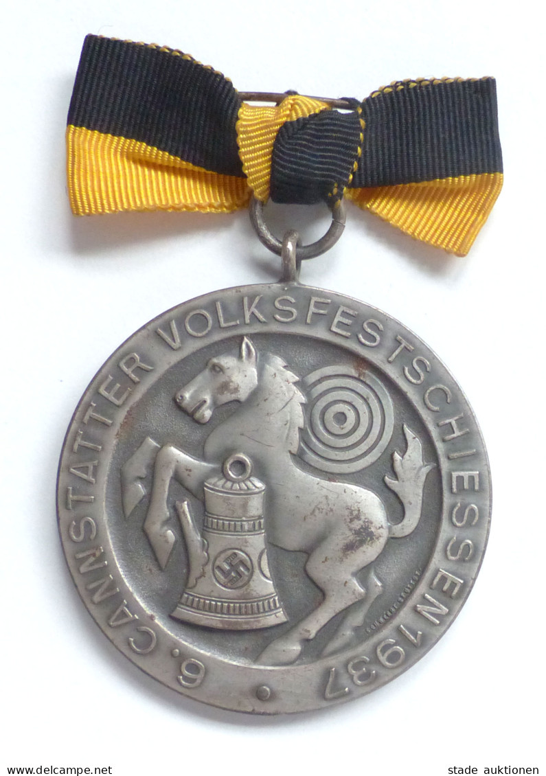 WK II Orden Cannstadt Medaille Vom Volksfest-Schießen 1937 I-II - Guerre 1939-45