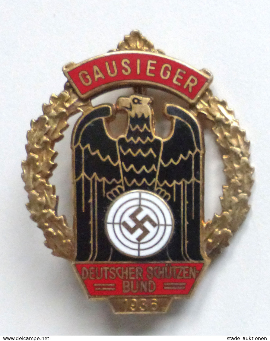 WK II Orden Gausieger-Abzeichen Des Deutschen Schützenbundes 1935 I-II - War 1939-45