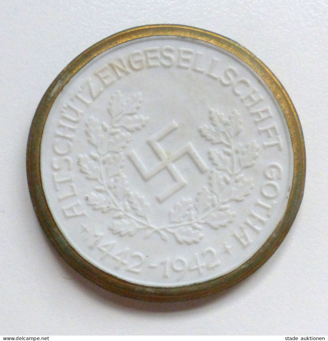 WK II Orden Gotha Medaille Der 500 Jahr Feier 1942, Durchm. 5cm I-II - Weltkrieg 1939-45