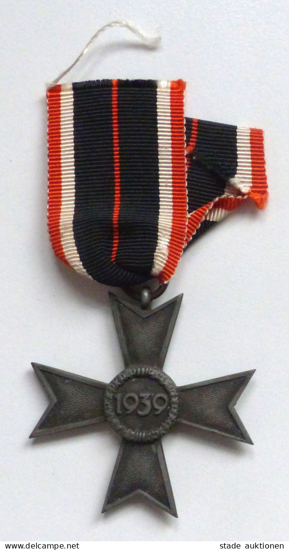 WK II Orden Kriegsverdienstkreuz 1939 2. Klasse Am Band Punze 19 - Weltkrieg 1939-45