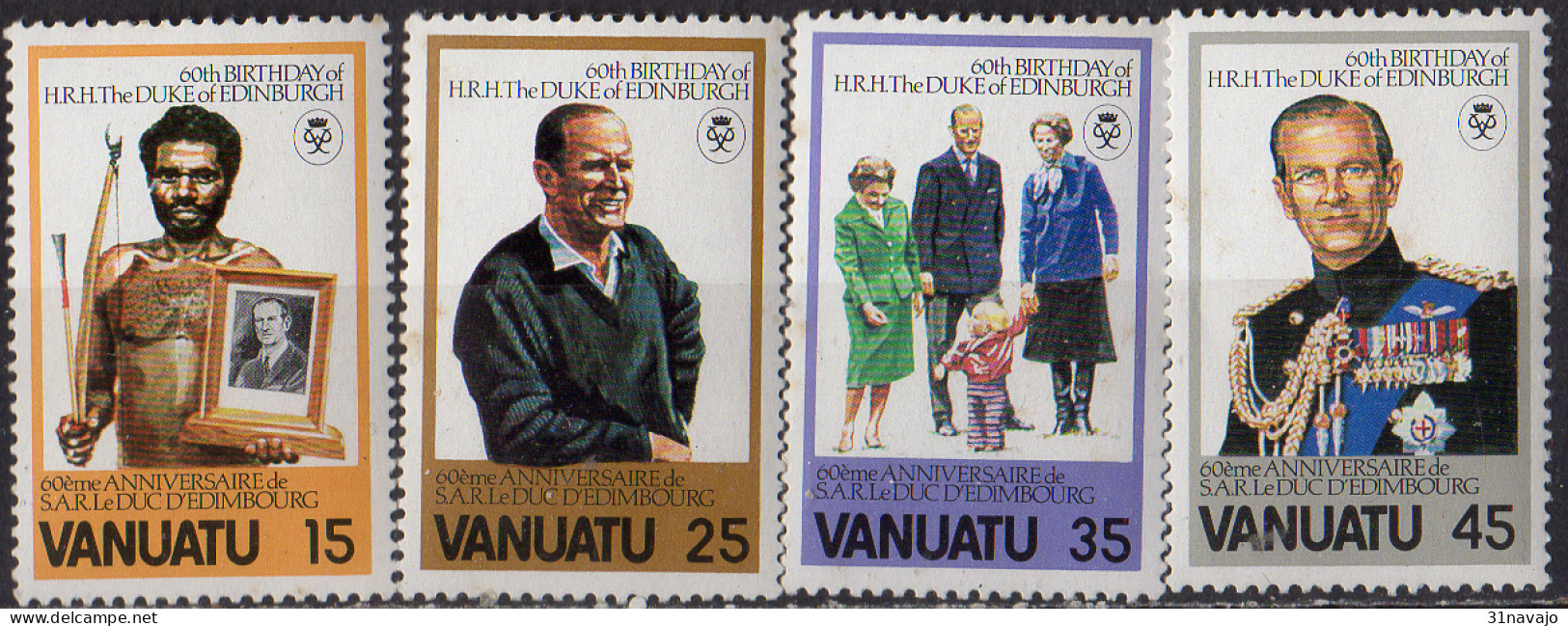 VANUATU - 60e Anniversaire Du Duc D'Edimbourg - Vanuatu (1980-...)