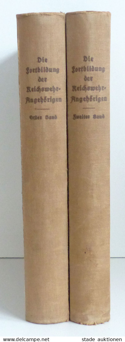 Buch WK II Die Fortbildung Der Reichswehrangehörigen Praktisches Lehr- Und Nachschlagewerk Band 1+2 Von Oberfachschulrat - 1939-45