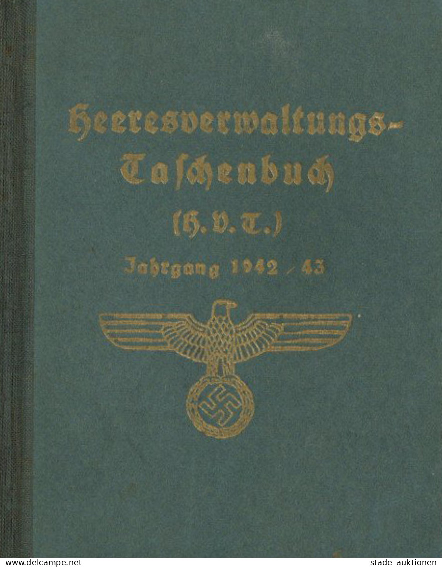 Buch WK II Heeresverwaltungs-Taschenbuch Jahrgang 1942/43, Verlag Waberg Grimmen, 1760 S. 1 Kg II - 1939-45