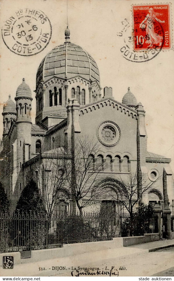 Synagoge Dijon II (fleckig,Stauchung) Synagogue - War 1939-45