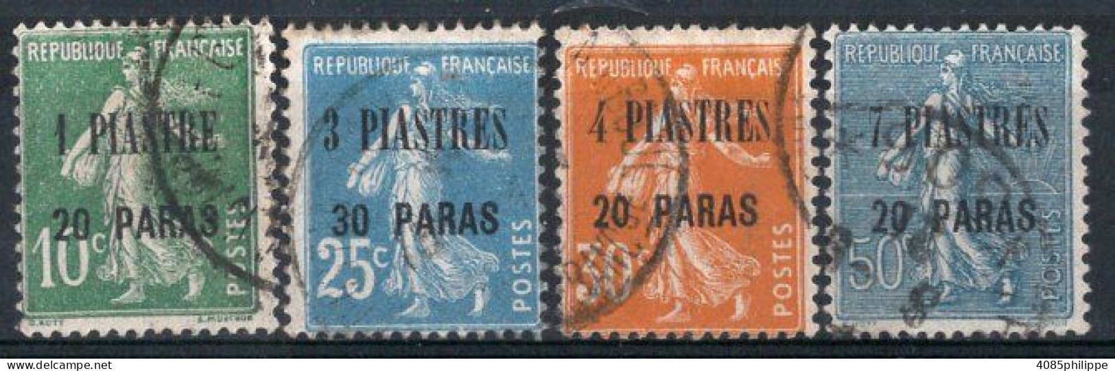 Levant  Timbres-poste N°31 à 34 Oblitérés TB Cote : 4,00 € - Oblitérés