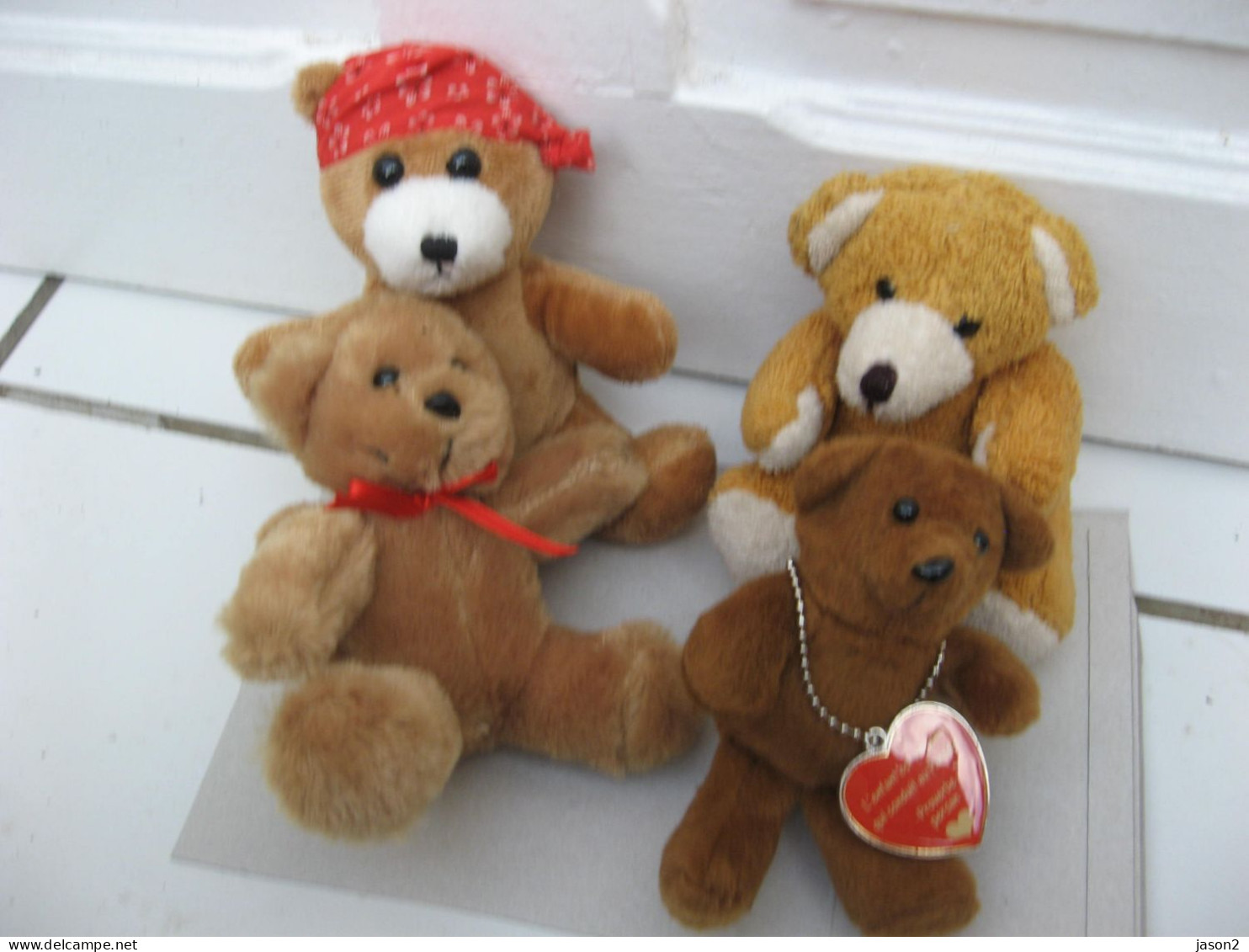 Lot De 4 Peluches" PETITS OURS , - Orsi