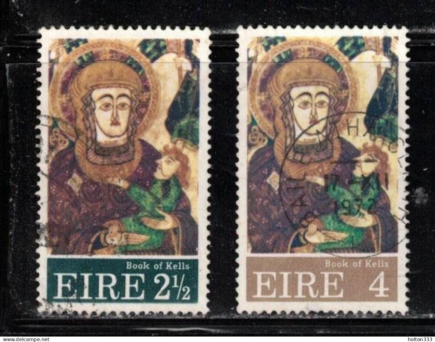 IRELAND Scott # 323-4 Used - Christmas 1972 - Gebruikt