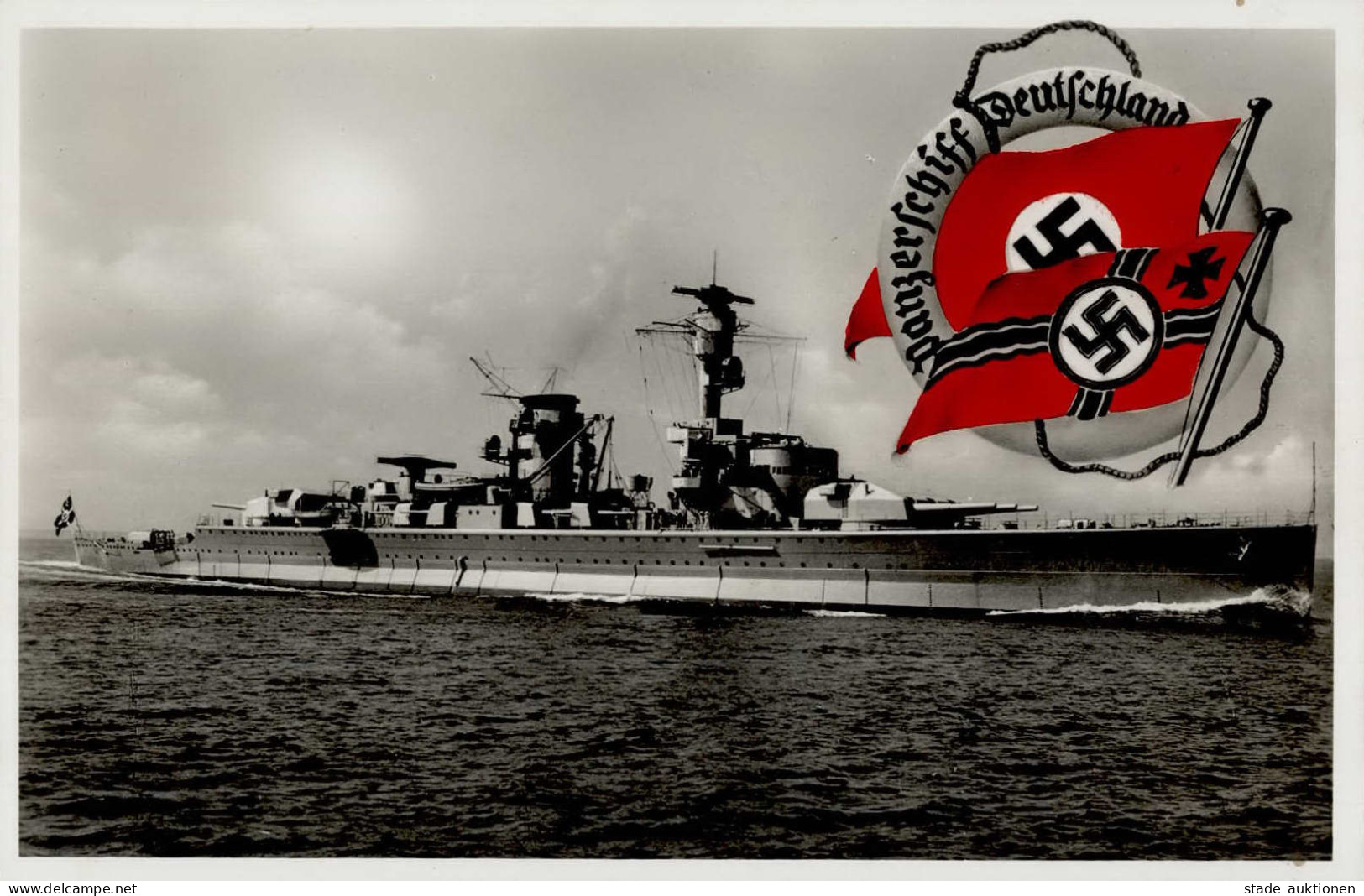 Panzerschiff Deutschland Foto-AK I-II - Weltkrieg 1914-18