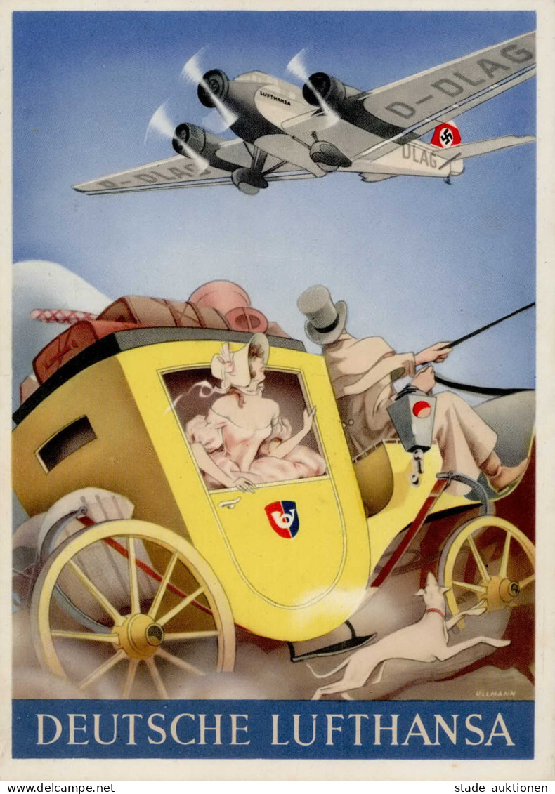 Flugzeug Propaganda Deutsche Lufthansa Sign. Ullmann I-II Aviation - Guerre 1914-18