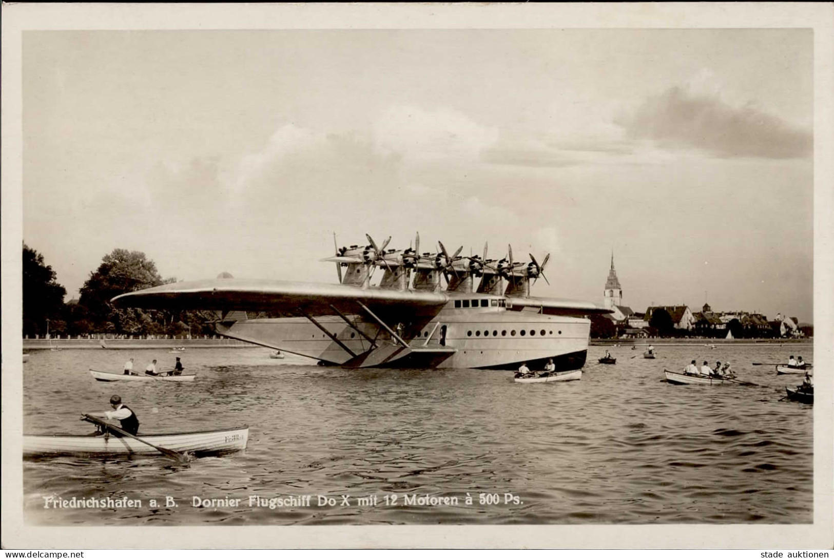 Dornier Friedrichshafen Flugschiff Do X Mit 12 Motoren A 500 PS Foto-AK I-II - Guerre 1914-18