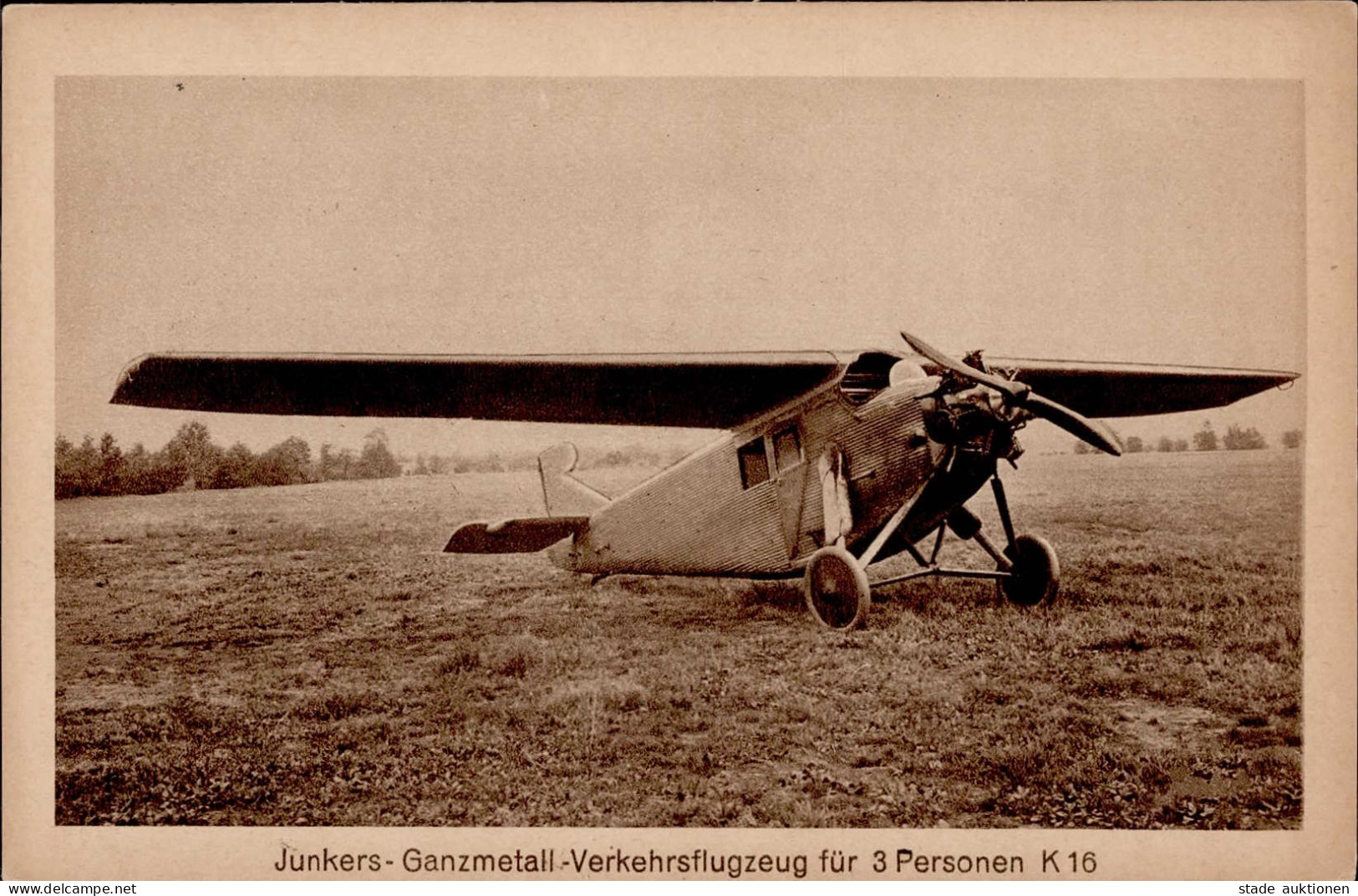 DEUTSCHER RUNDFLUG 1925 - Junkers-Ganzmetall-Verkehrsflugzeug K 16 I-II - Guerre 1914-18