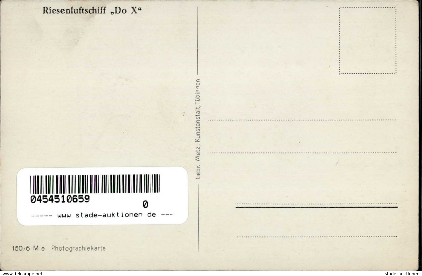 DOX - Riesen-Luftschiff Do X I - Guerra 1914-18