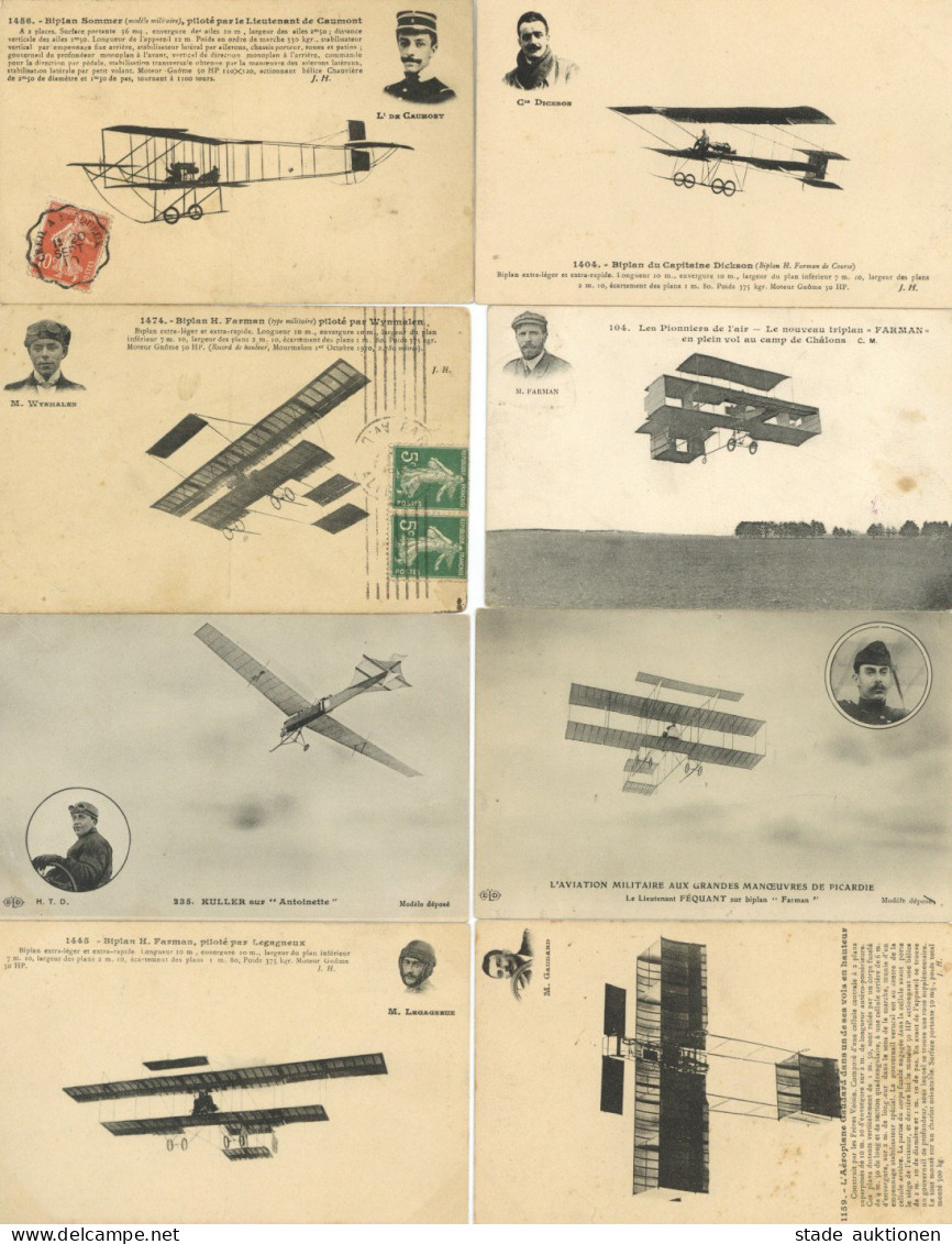 Flugwesen Pioniere 8 AK I-II Aviation - Weltkrieg 1914-18