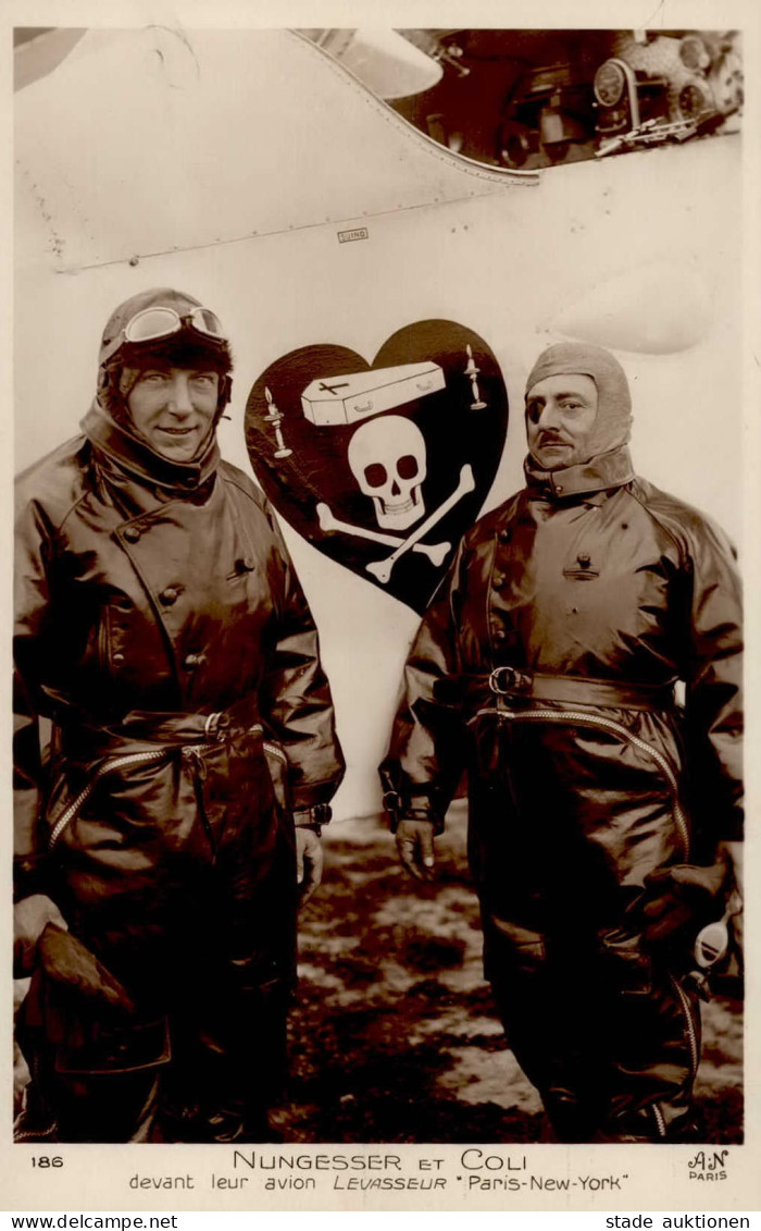 Flugwesen Pioniere Nungesser U. Coli I-II Aviation - Weltkrieg 1914-18