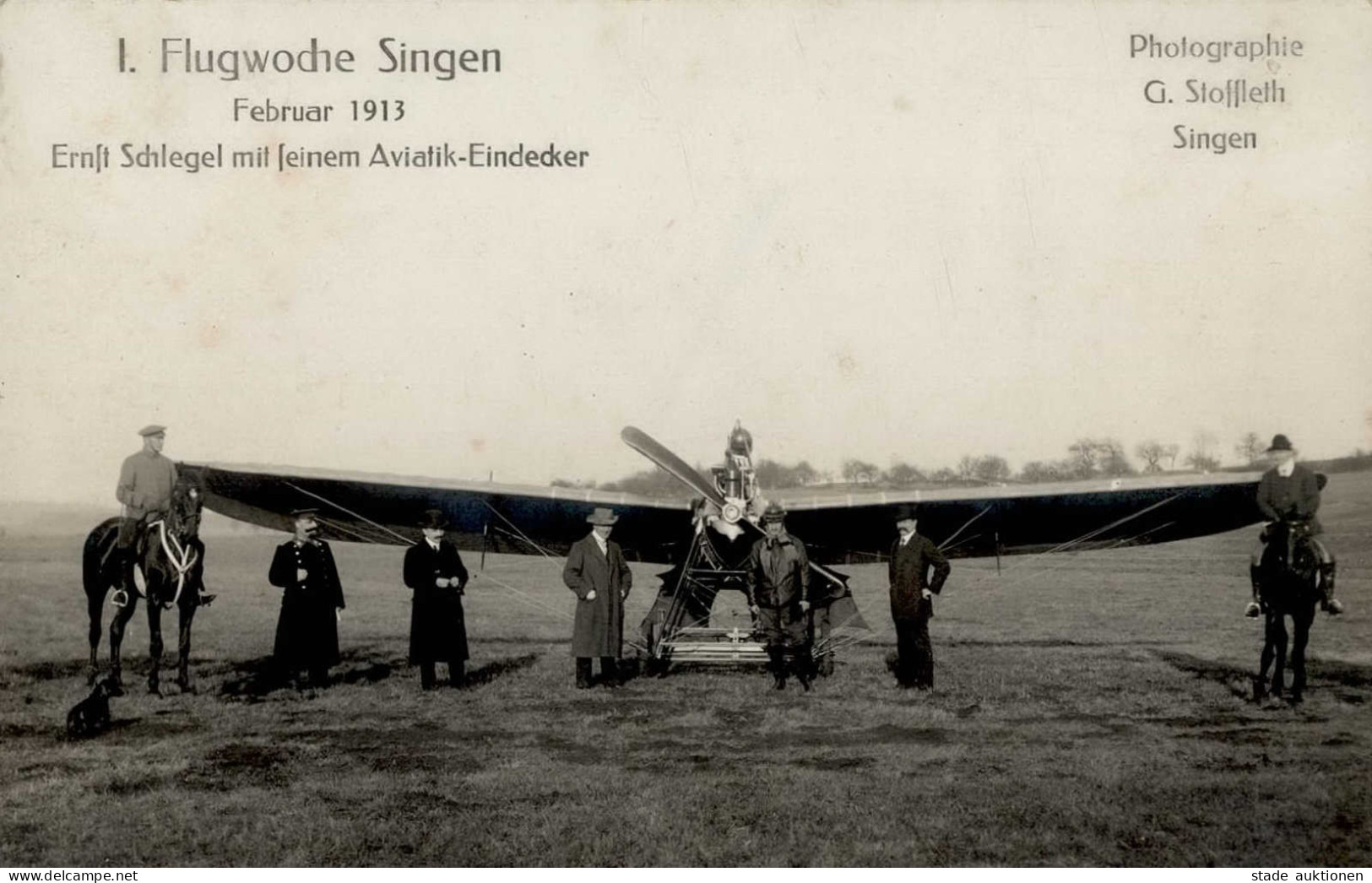 Flugereignis HOCHRHEINFLUG 1913 SINGEN I-II R!R! Aviation - Guerre 1914-18