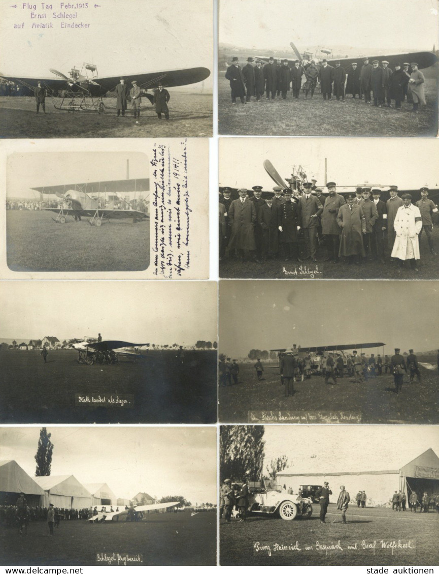 Flugereignis KONSTANZ FLUG TAG 1913, Partie Von 8 Fotokarten I-II R!R! Aviation - Guerre 1914-18