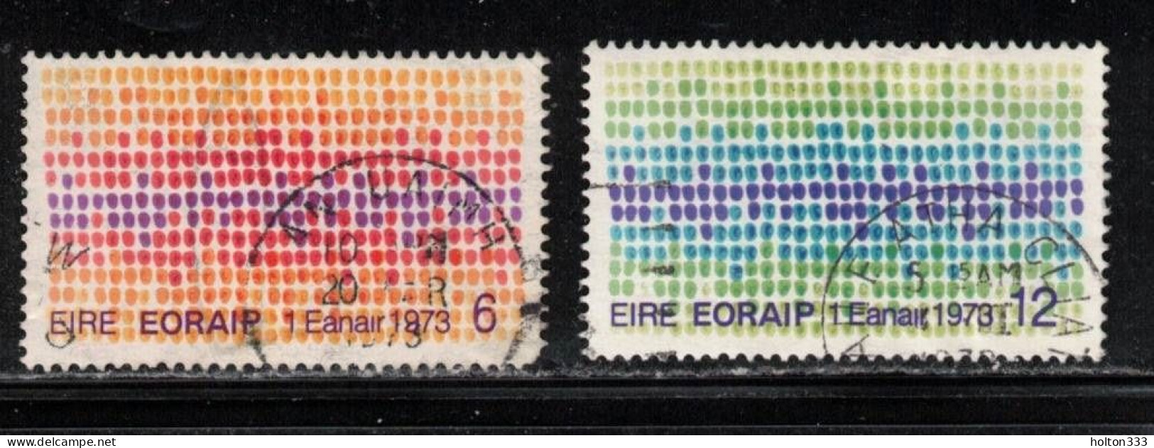 IRELAND Scott # 327-8 Used - Ireland Enters European Community - Usados