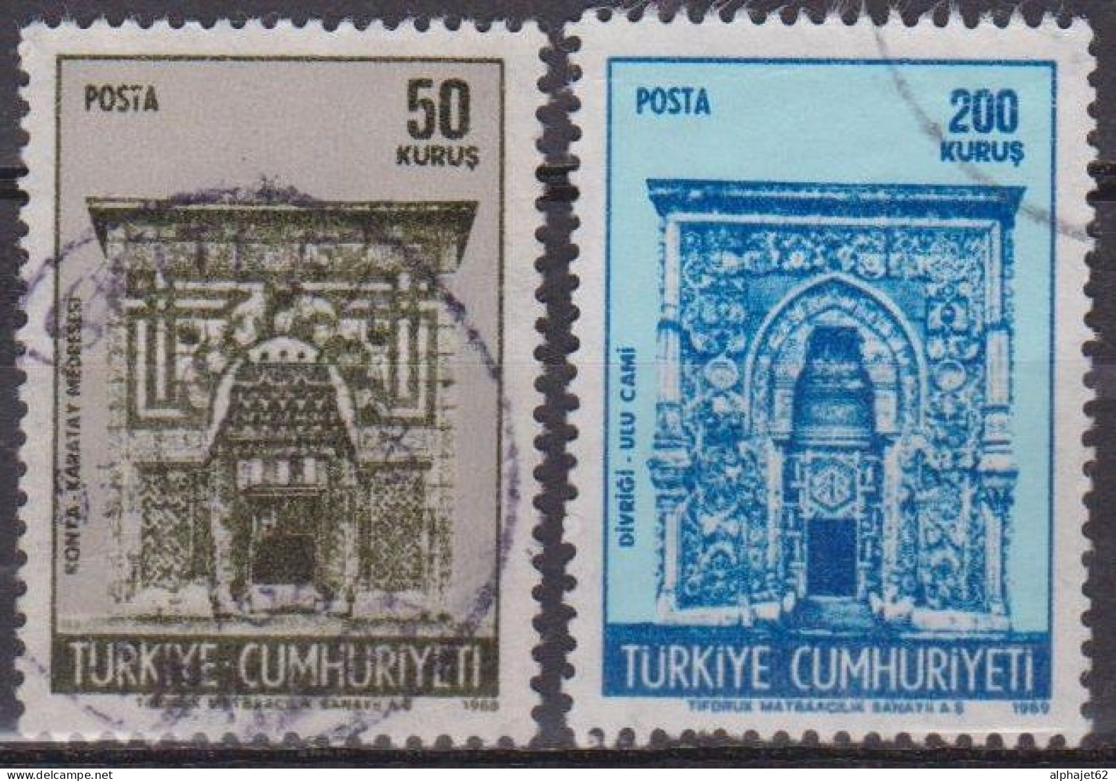 Monuments - TURQUIE - Konya - Mosquée D'Ulu - N° 1899-1901 - 1969 - Usati