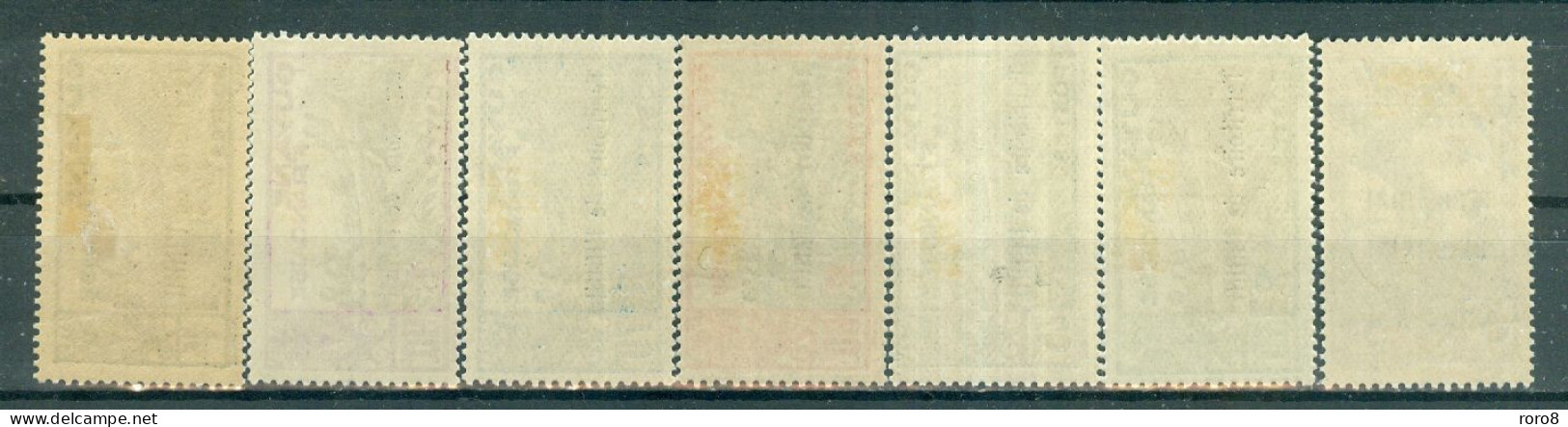 ININI - N°36* à  47* MH Trace De Charnière SCAN DU VERSO - Timbres De Guyane  Surchargés. - Unused Stamps