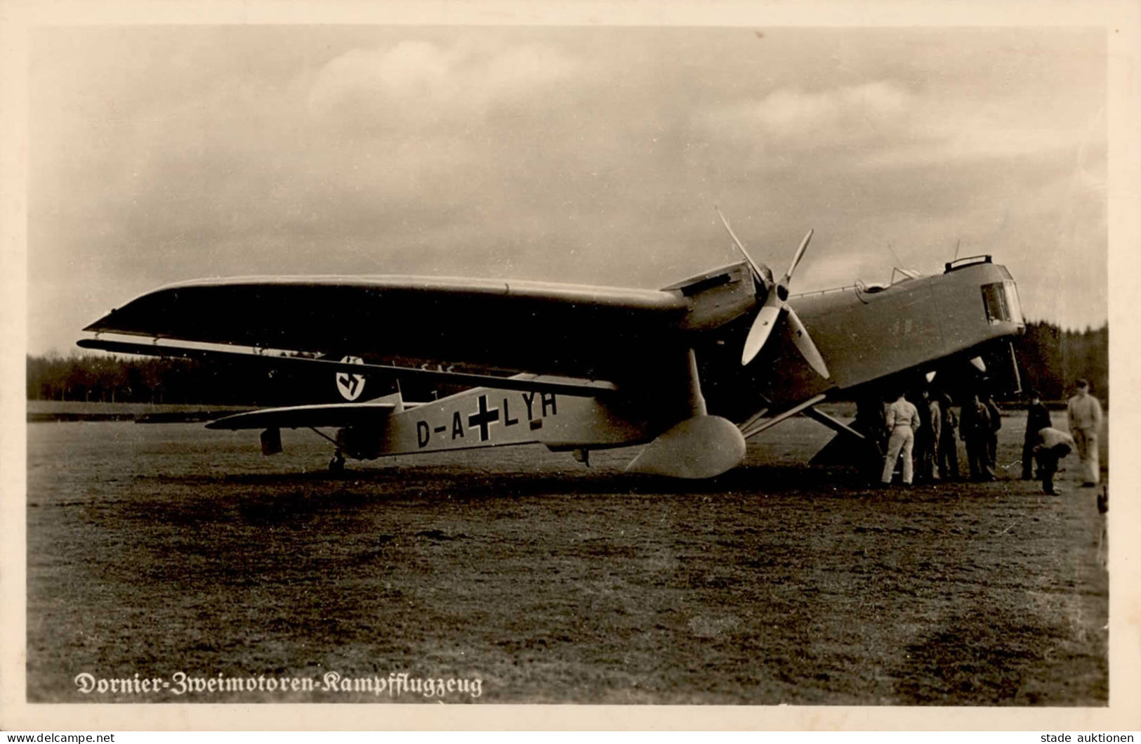 Flugzeug WK II Dornier Zweimotoren Kampfflugzeug Foto-AK I-II Aviation - Weltkrieg 1914-18
