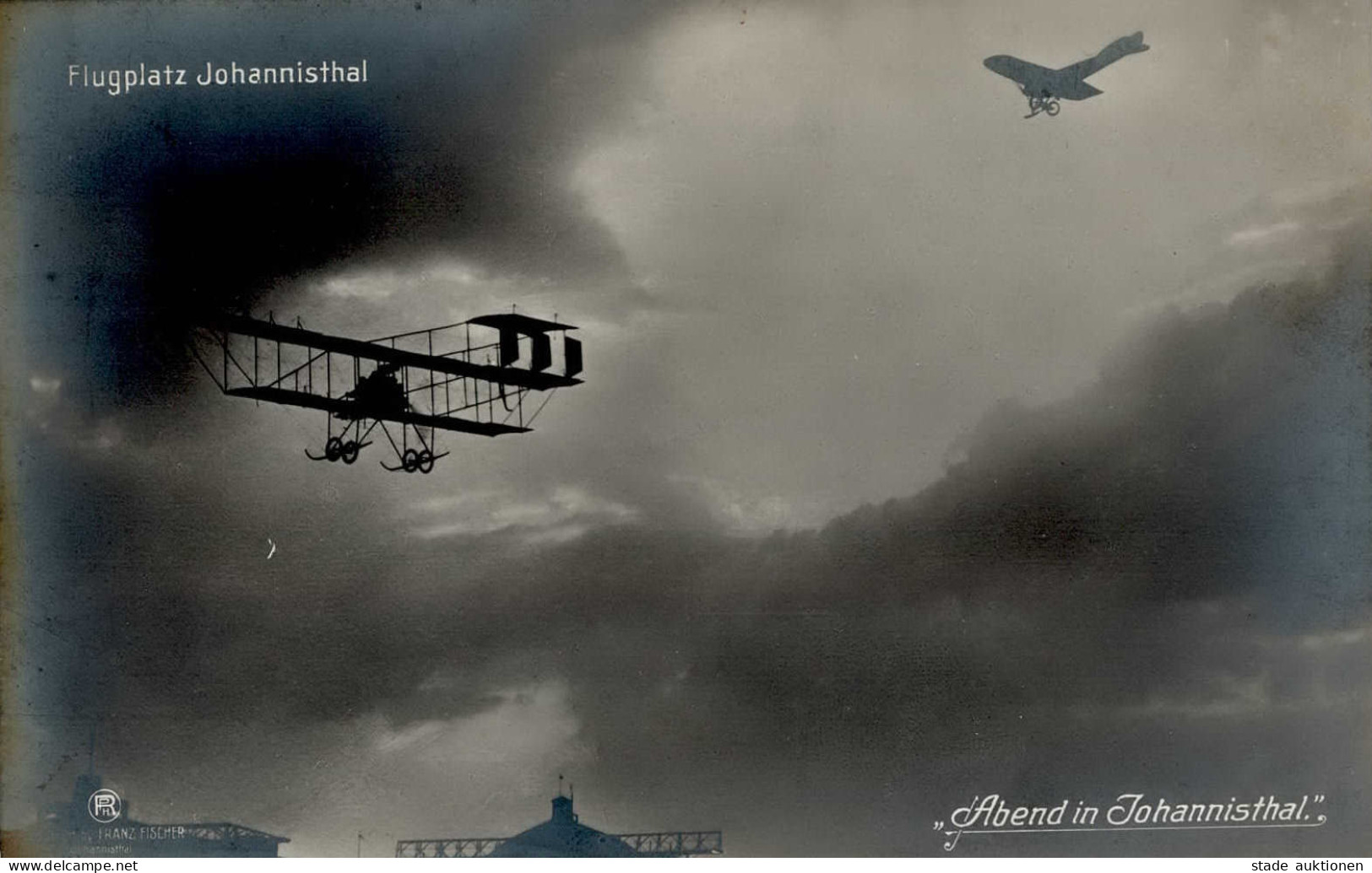 Sanke Johannisthal Flugplatz Foto-AK I-II - Oorlog 1914-18