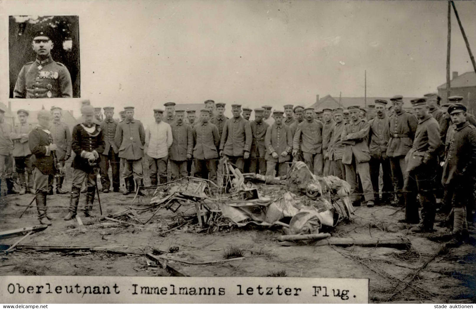 Flugzeug WK I Oberleutnant Immelmanns Letzter Flug I-II Aviation - Guerre 1914-18