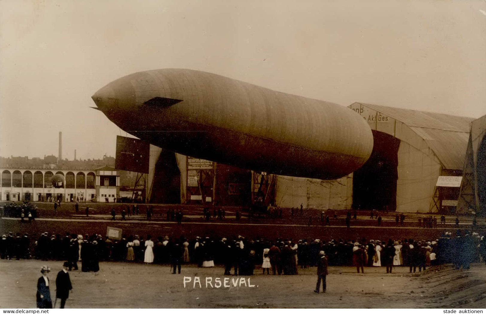 FRANKFURT/Main ILA 1909 - Foto-Ak LUFTSCHIFF PARSEVAL (gehört Zur ILA 1909) I - Zeppeline