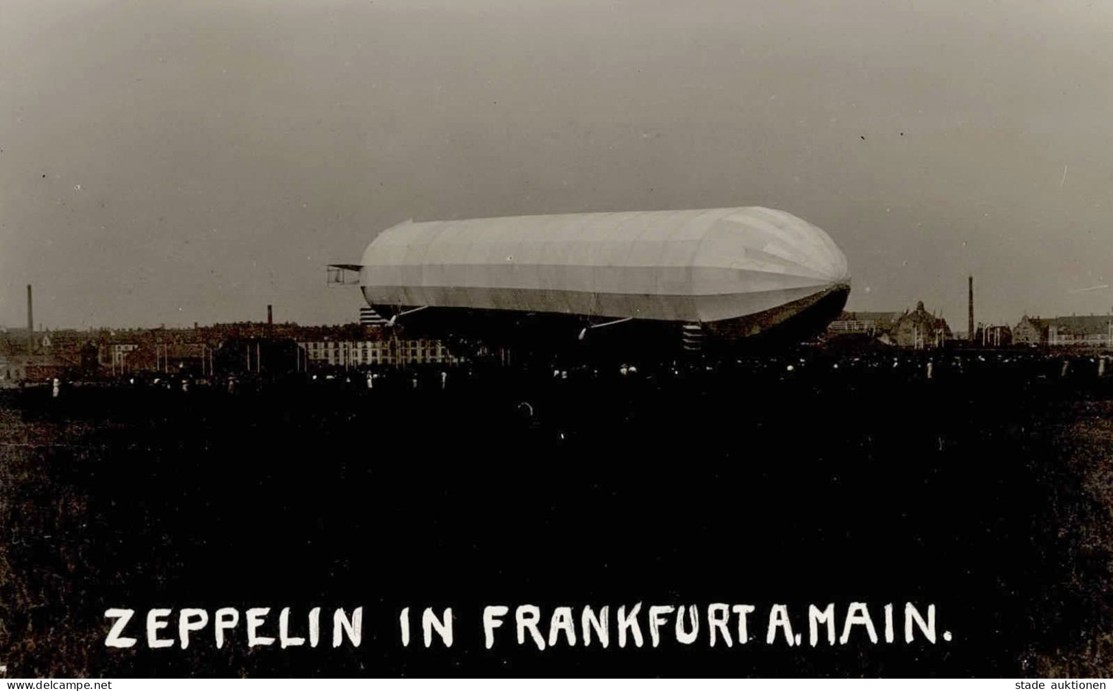 FRANKFURT/Main ILA 1909 - Foto-Ak ZEPPELIN (Viktoria Luise) In Frankfurt/Main (gehört Zur ILA) I - Airships