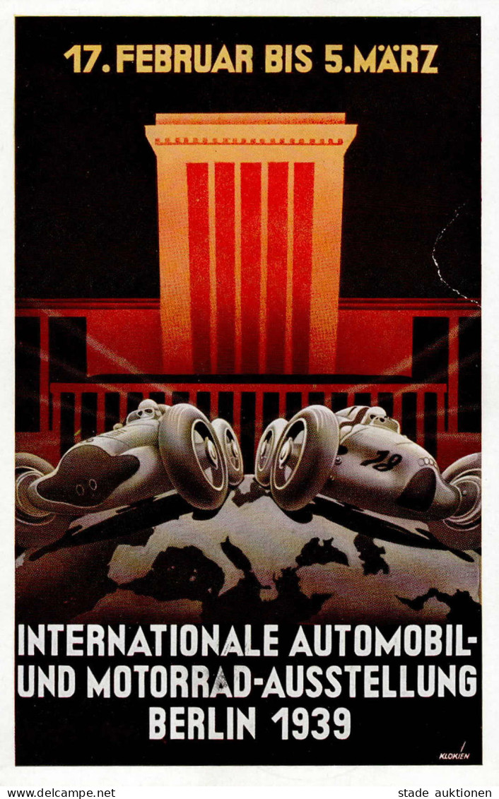 Auto Berlin Internationale Automobil Und Motorrad-Ausstellung 1939 S-o II (Stauchung) Expo - Autres & Non Classés