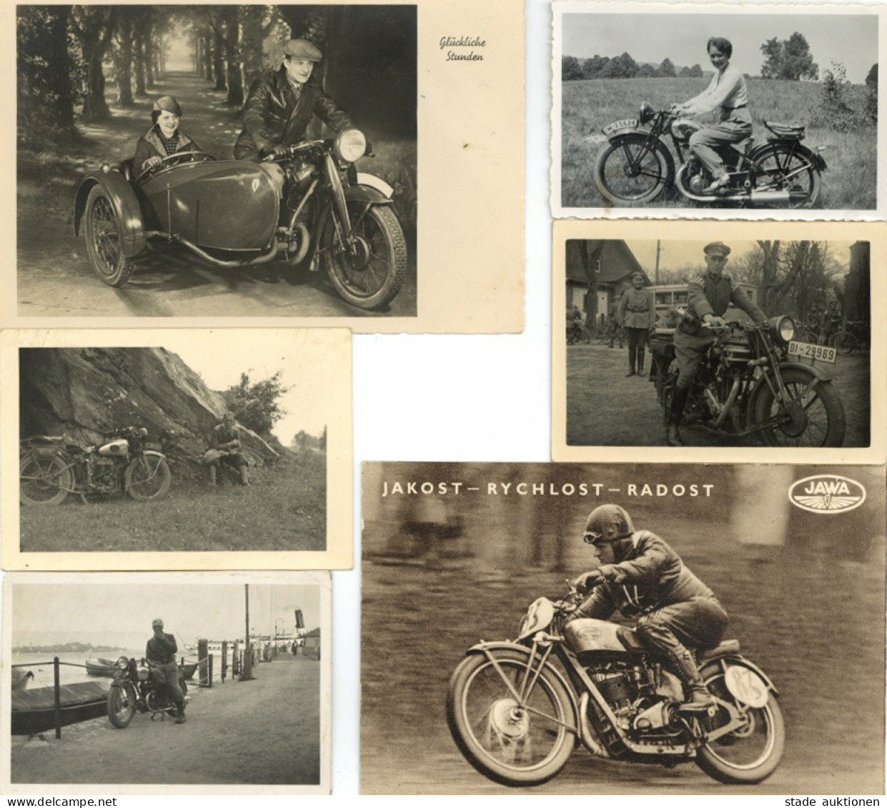 Motorrad Lot Mit 22 Fotos Und Ansichtskarten - Motorräder