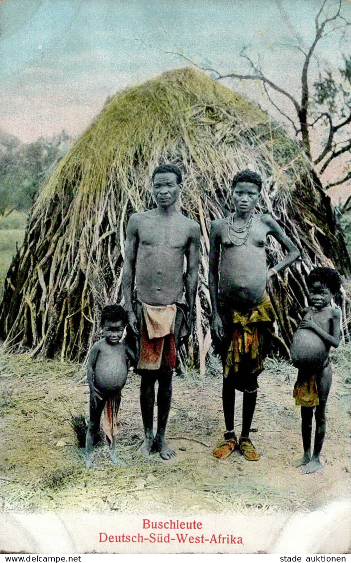 Kolonien Deutsch-Südwestafrika Buschleute II (Ränder Fleckig Und Abgestossen) Colonies - Ehemalige Dt. Kolonien