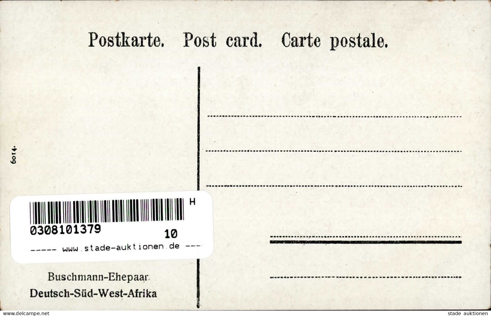 Kolonien Deutsch-Südwestafrika Buschmann Ehepaar I-II Colonies - Ehemalige Dt. Kolonien