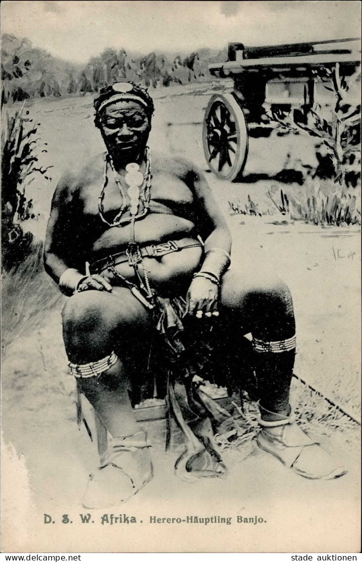 Kolonien Deutsch-Südwestafrika Herero Häuptling Banjo II (Abschürfung) Colonies - Ehemalige Dt. Kolonien