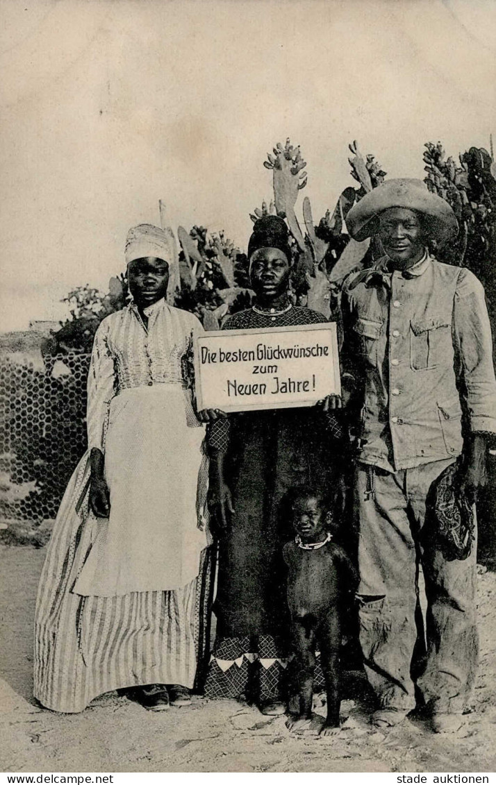 Kolonien Deutsch-Südwestafrika Neujahrskarte I-II Colonies - Ehemalige Dt. Kolonien