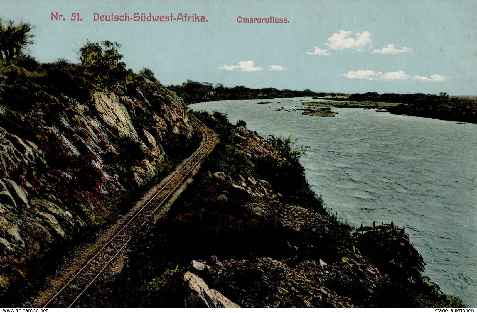 Kolonien Deutsch-Südwestafrika Omarurufluss I-II (Ecke Leicht Abgestossen) Colonies - Ehemalige Dt. Kolonien