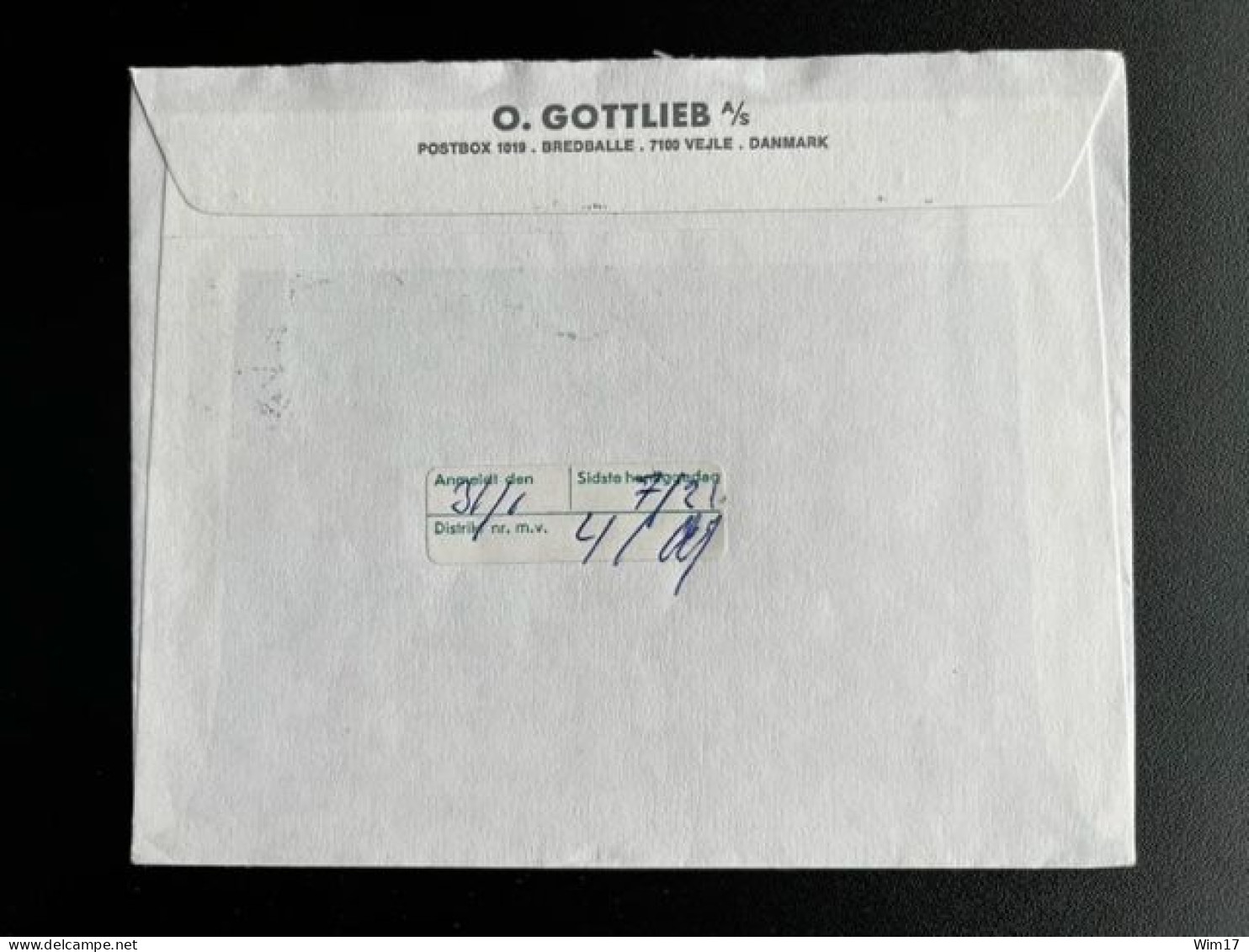 DENMARK DANMARK 1980 REGISTERED LETTER VEJLE TO HILLEROD 30-01-1980 DENEMARKEN - Briefe U. Dokumente