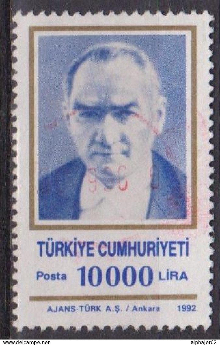 Kemal Ataturk - TURQUIE - Portrait - N° 2699 - 1992 - Oblitérés