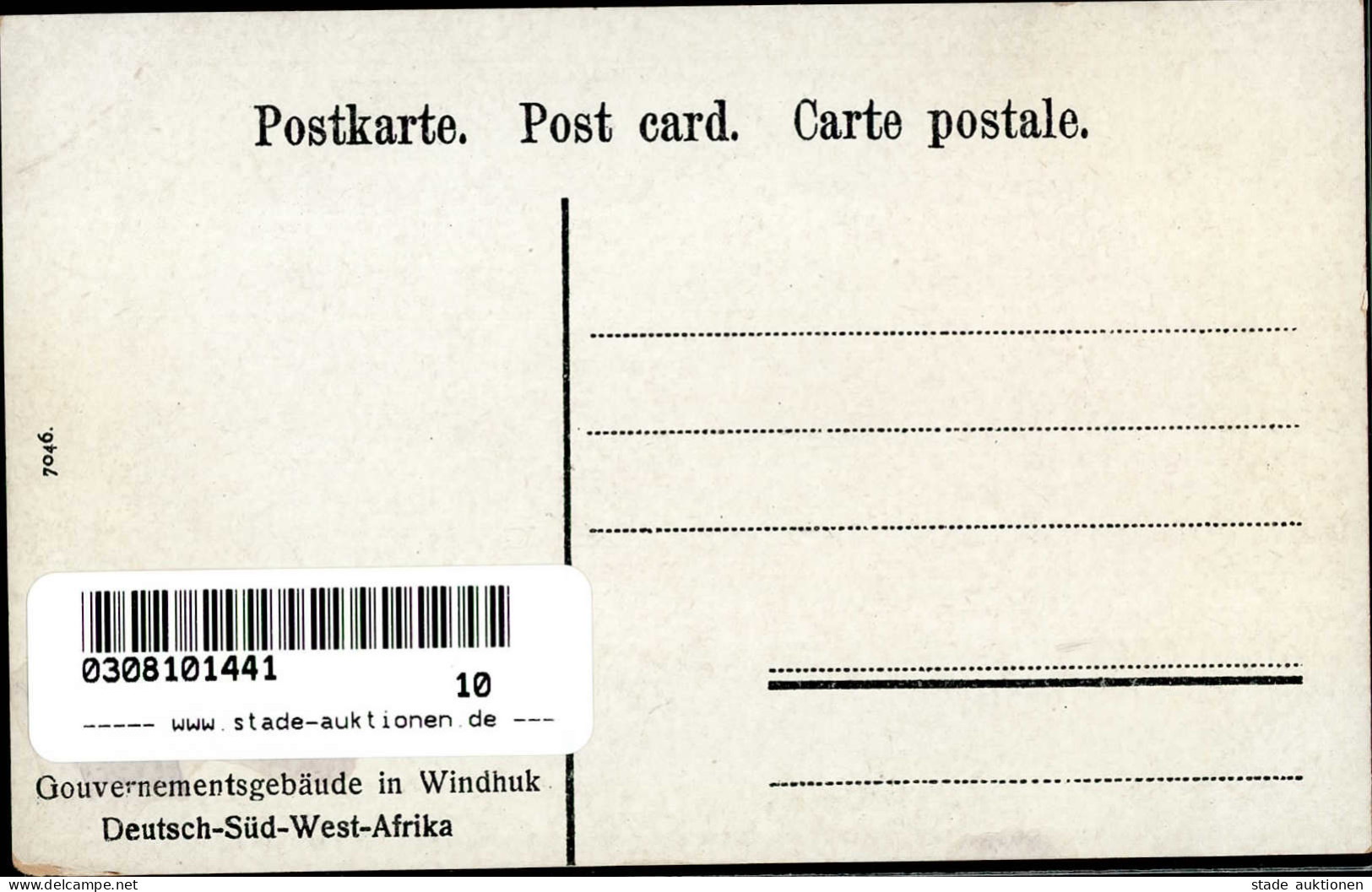 Kolonien Deutsch-Südwestafrika Windhuk Gouvernentsgebäude I-II Colonies - Ehemalige Dt. Kolonien