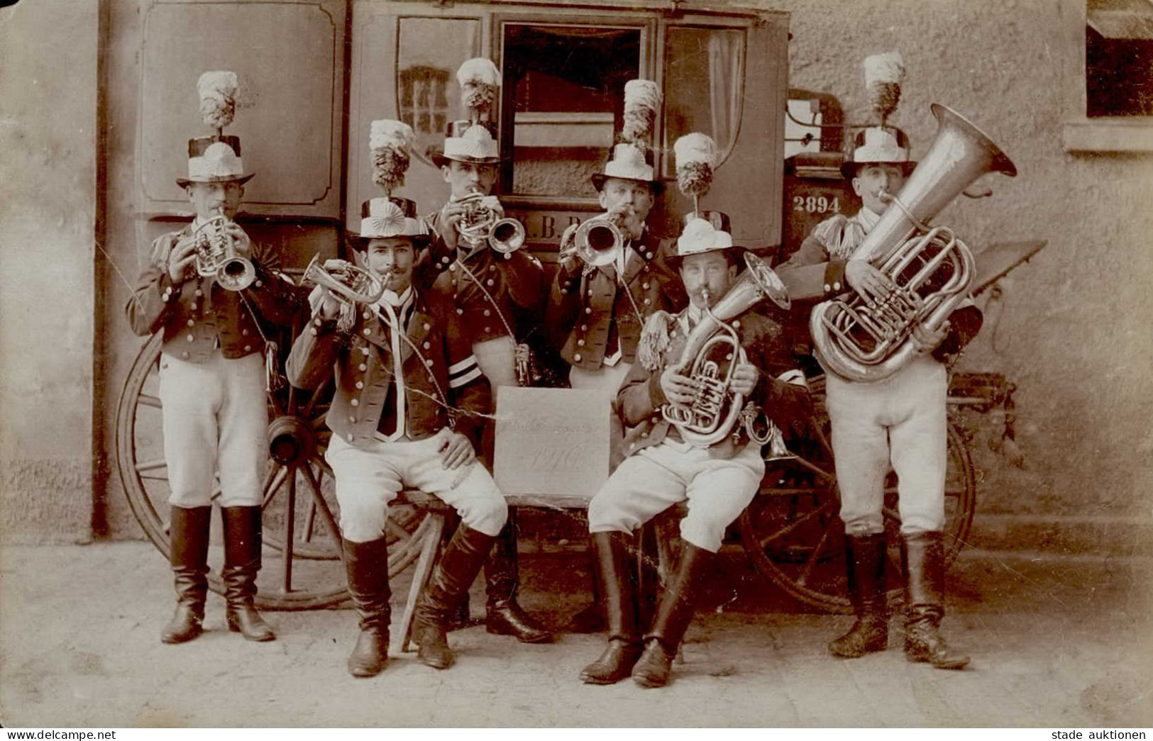 Königlich Bayerische Post Postillionskapelle 1910 Foto-AK II (kleiner Eckfehler) - Otros & Sin Clasificación