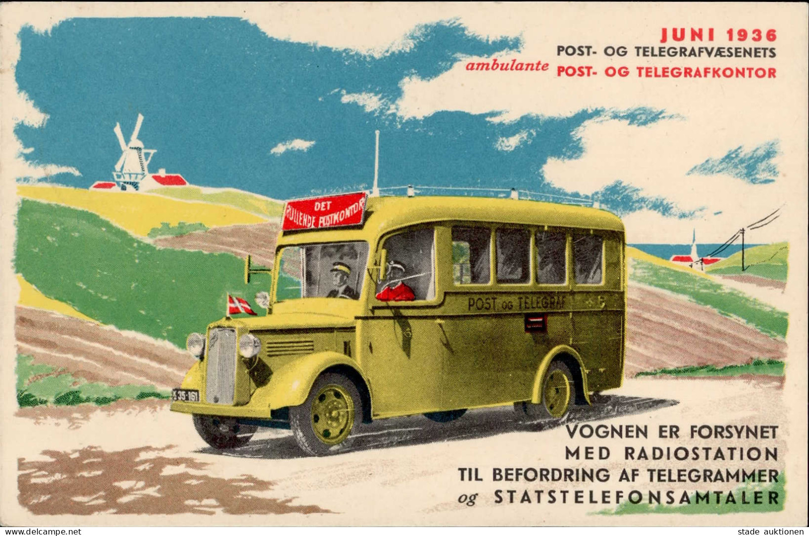 Postgeschichte Dänemark Post- OG Telegrafkontor 1936 I-II - Sonstige & Ohne Zuordnung