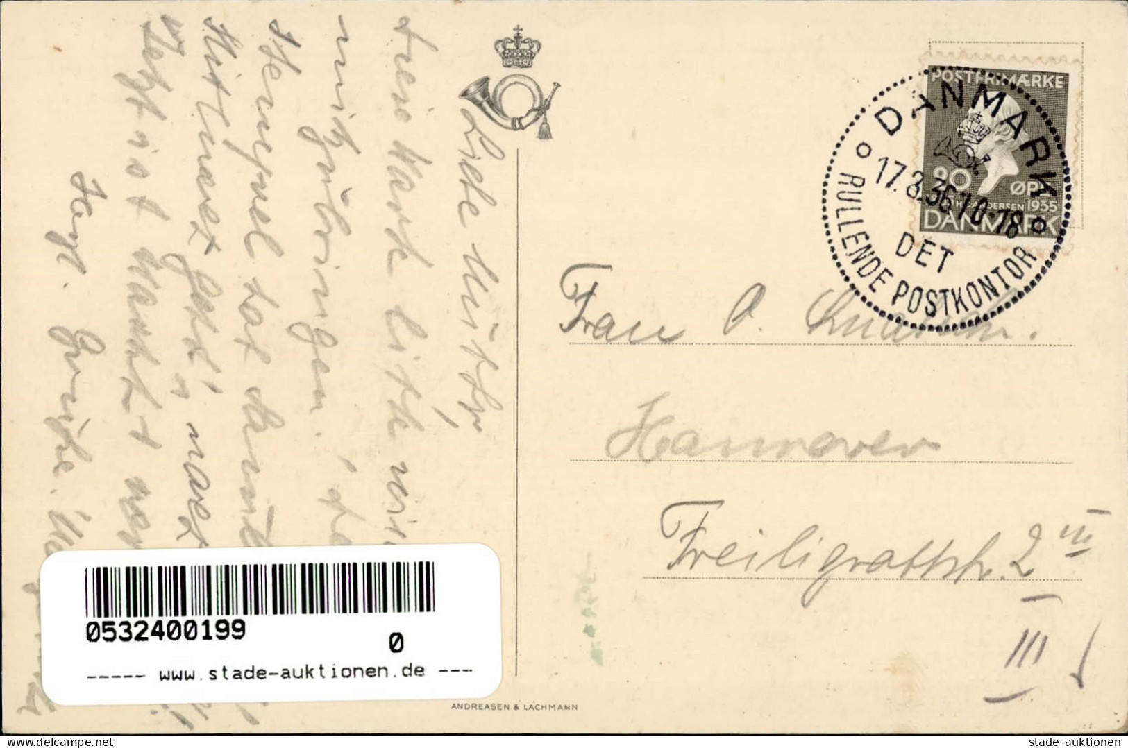 Postgeschichte Dänemark Post- OG Telegrafkontor 1936 I-II - Sonstige & Ohne Zuordnung