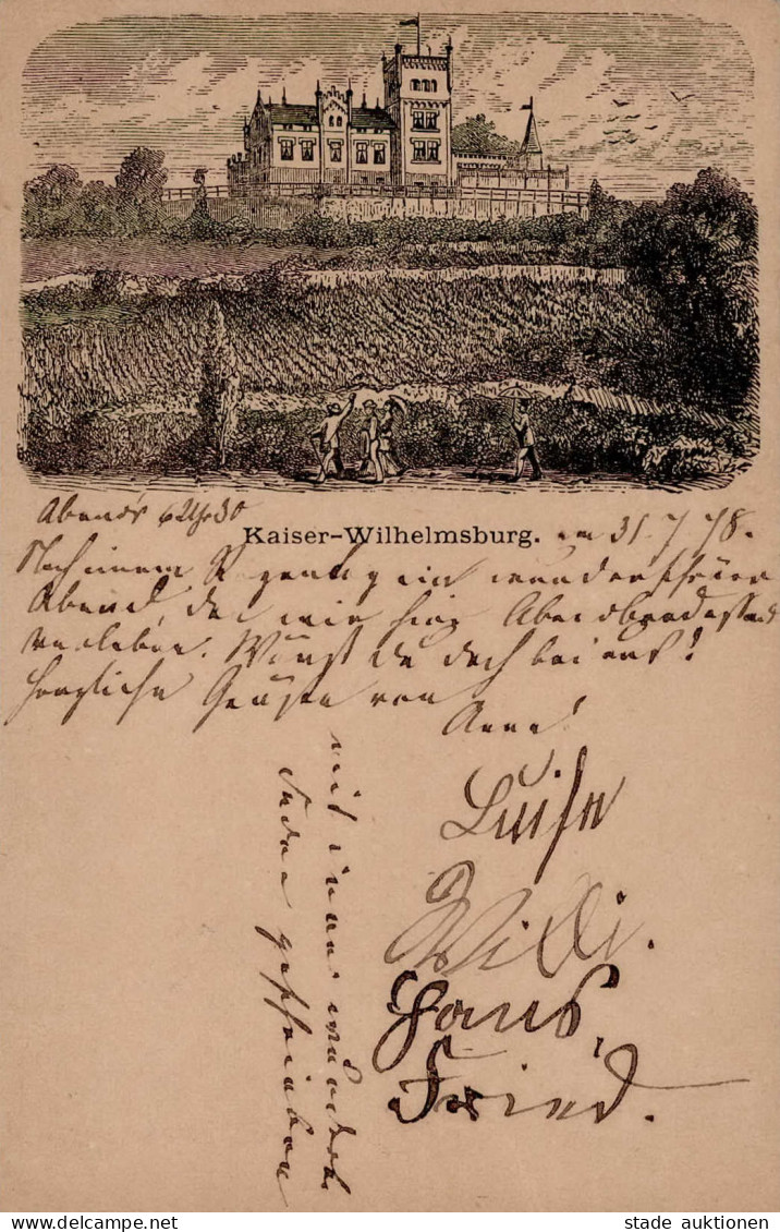 Vorläufer 1878 GSK PP4 F12 Kaiser-Wilhelmsburg B. Bad Kösen 1.8.1878 Mit Bahnpost Erfurt-Berlin Nach Berlin Mit Ankunfts - Histoire